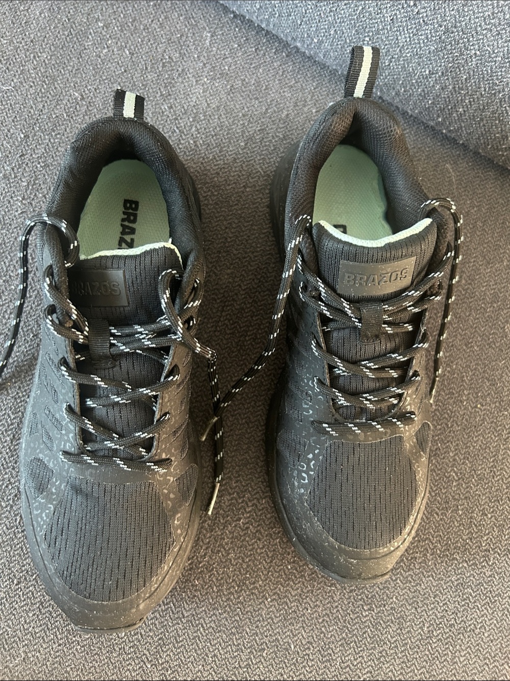 Brazos Men’s Black Athletic Sneakers